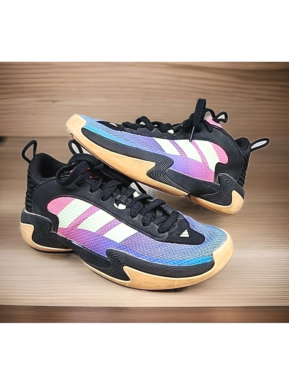 Adidas Exhibit Select 2.0 Basketball Shoes Women's Size 8.5 - Pink Purple Blue